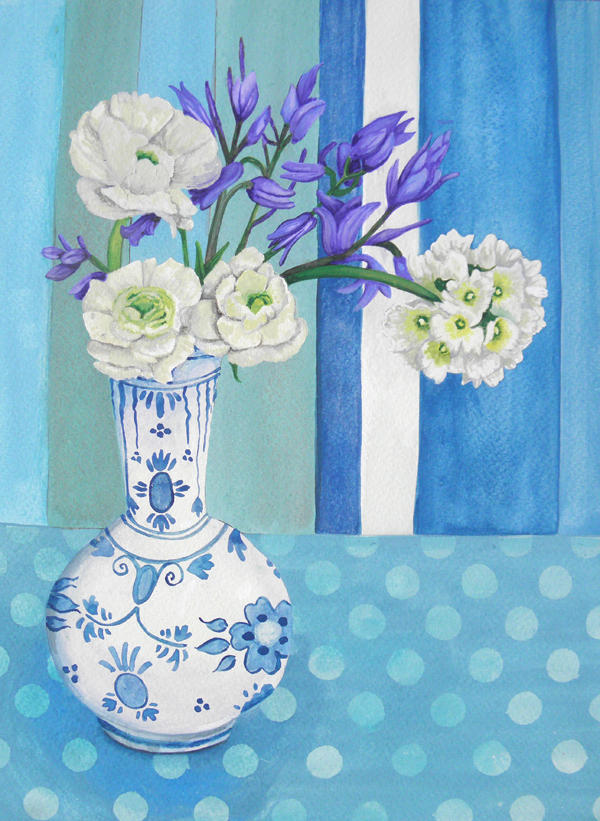 2. Ranunculus and Bluebells C Leggett