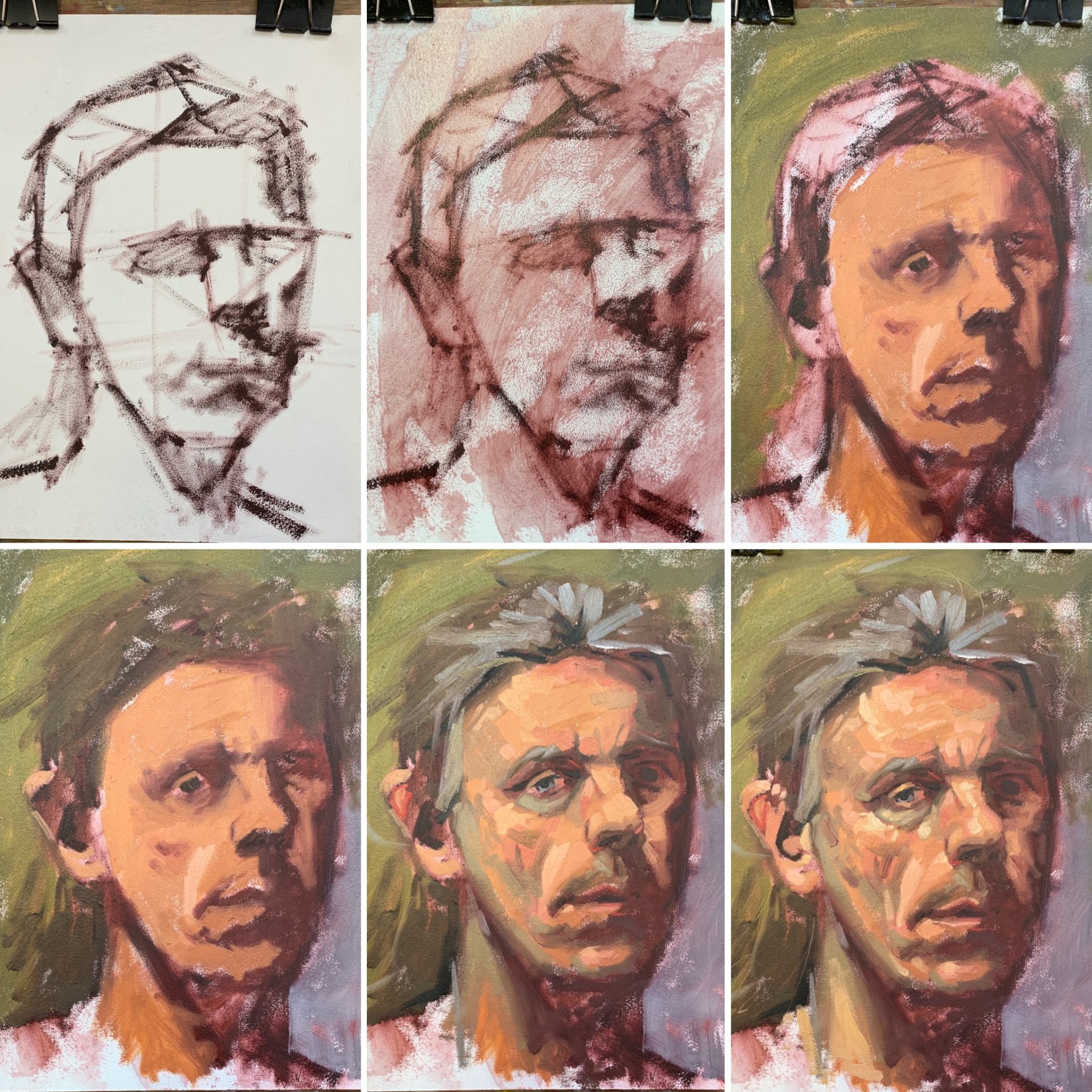 Portrait painting demo