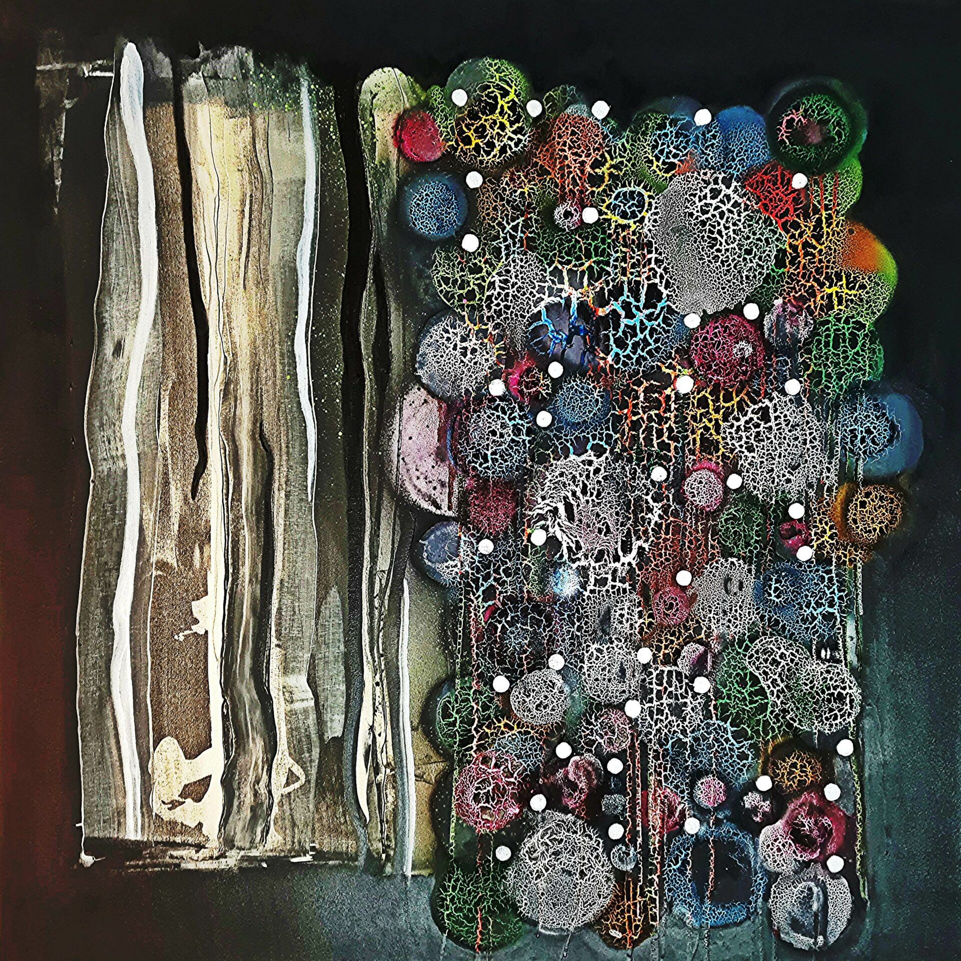 Vision 100cmx100cm Mixed Media on canvas